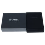 Chanel CC Logo Ribbon Rhinestone Necklace Pendant Chain Gold — view 6