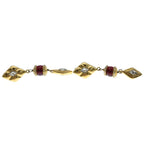 Chanel Crystal Rhinestone Earrings Gold — view 4