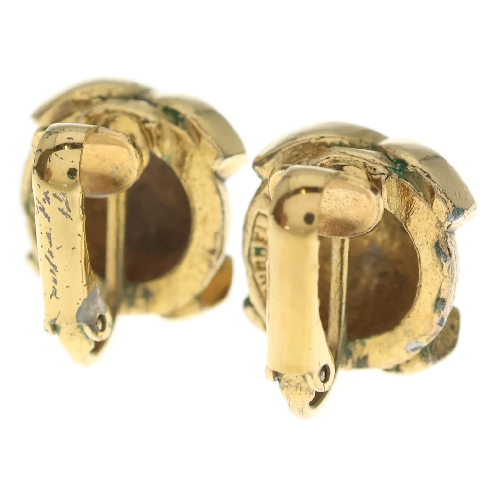 Chanel CC Logo Ball Earrings Gold — view 2