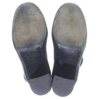 Chanel CC Logo Leather Heels Short Boots Shoes Black — view 5