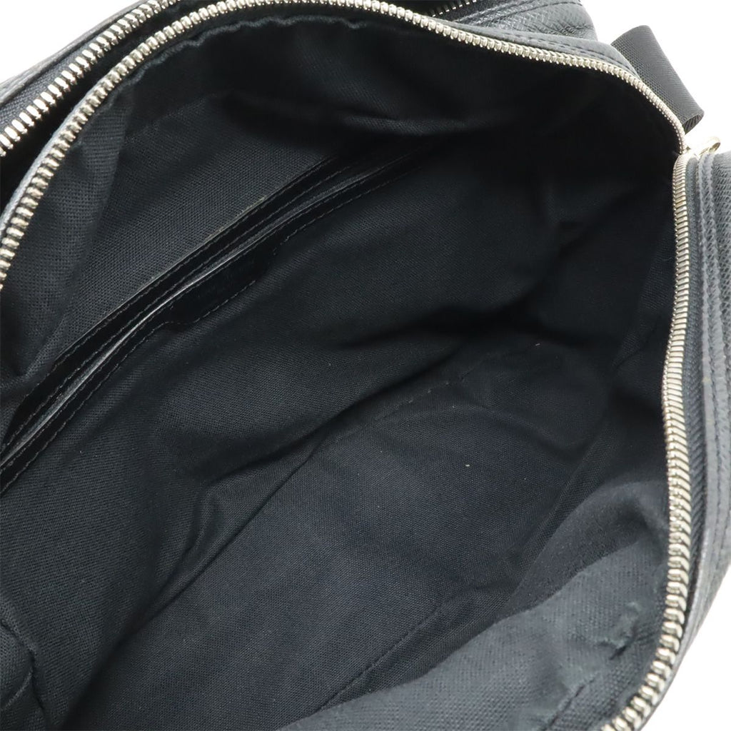Louis Vuitton Taiga Reporter PM Shoulder Bag Crossbody Leather Ardoise Black — view 7