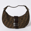 Fendi Mamma Baguette Bag Zucca Canvas Brown
