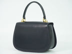 Gucci Lock Handbag Leather Navy Bag — view 2