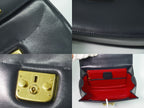 Gucci Lock Handbag Leather Navy Bag — view 7