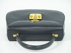 Gucci Lock Handbag Leather Navy Bag — view 5