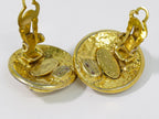 Chanel CC Logo Earrings Gold Plated — view 4