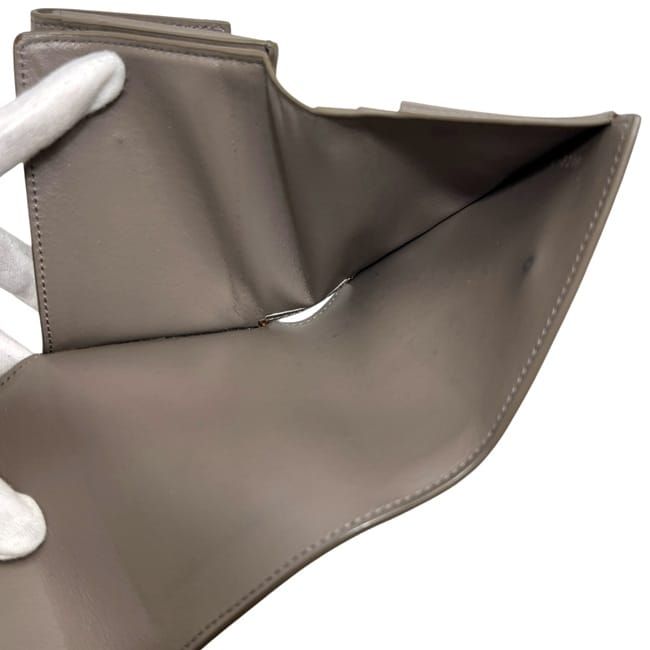 Celine Trifold Wallet Small Gray Ju — view 5