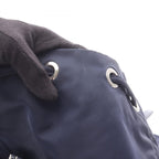 Prada Backpack Navy Nylon Saffiano Leather Triangle Logo — view 7