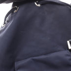 Prada Backpack Navy Nylon Saffiano Leather Triangle Logo — view 6