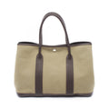 Hermes Tote Garden Party PM Khaki Ebene Leather