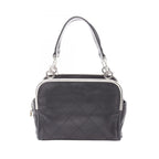 Chanel Handbag Quilted Black Lambskin Coco Charm