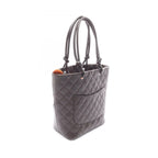 Chanel Tote Cambon Line Dark Brown Leather Patent — view 2