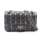 Chanel Shoulder Bag 2.55 Mini Quilted Black Lambskin Chain