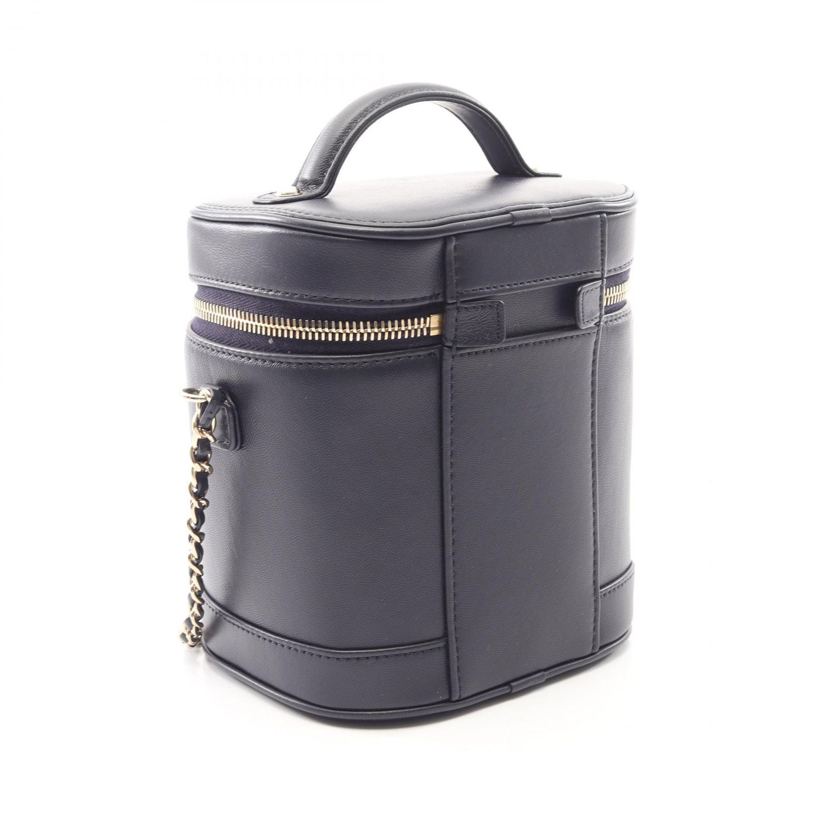 Chanel Handbag CC Logo 2-Way Navy Lambskin CC Vanity Chain — view 2