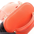 Chanel Handbag CC Logo 2-Way Orange Red Lambskin CC Vanity Chain — view 7