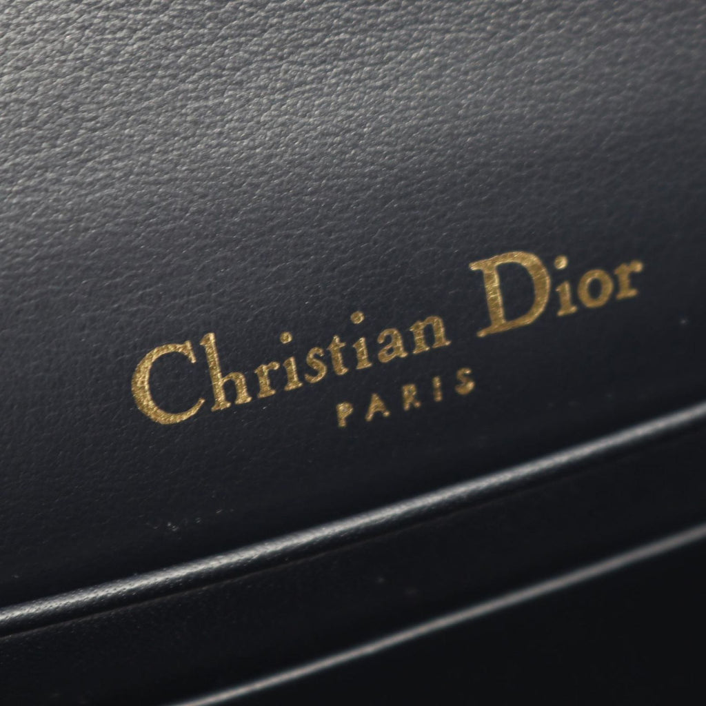 Dior Waist Bag Saddle White Jacquard Navy Canvas Leather — view 4