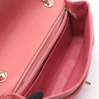 Chanel Shoulder Bag Quilted Single Flap Pink Leather Chain — view 3