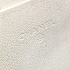 Chanel Shoulder Bag Quilted Phone Case Gradient Silver Green Caviar Leather — view 4