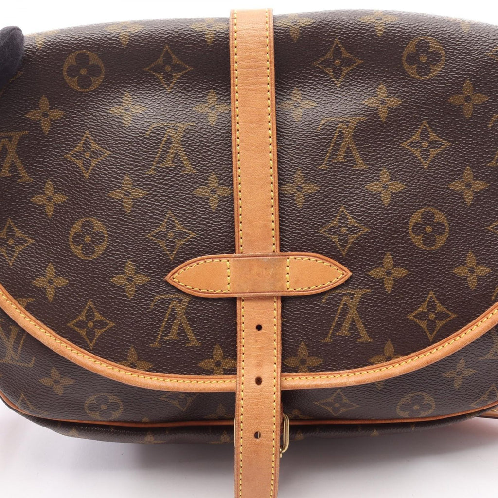 Louis Vuitton Shoulder Bag Saumur 30 Canvas Leather — view 7