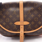 Louis Vuitton Shoulder Bag Saumur 30 Canvas Leather — view 7