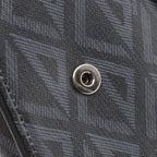 Dior Waist Bag Saddle Mini CD Diamond Black Canvas Leather CD — view 5