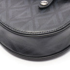 Dior Waist Bag Saddle Mini CD Diamond Black Canvas Leather CD — view 9