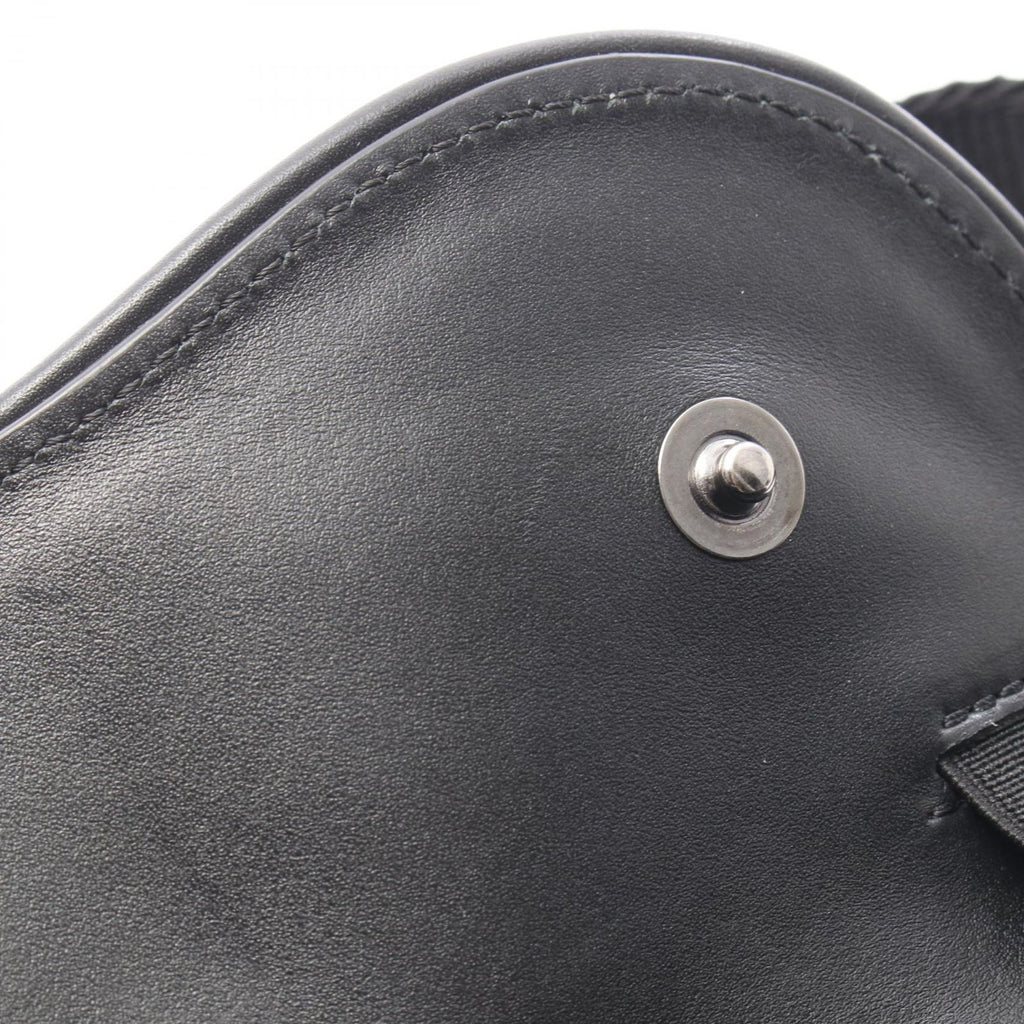 Dior Waist Bag Saddle Mini CD Diamond Black Canvas Leather CD — view 6