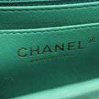 Chanel Shoulder Bag Mini Quilted Green Lambskin Chain — view 4
