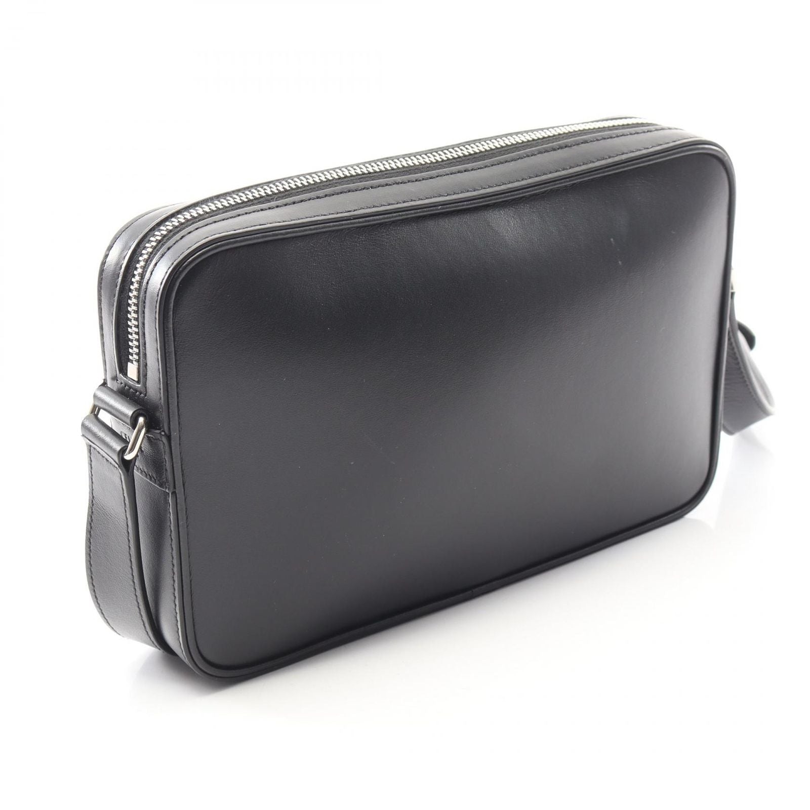 Celine Shoulder Bag Black Leather Triomphe — view 2