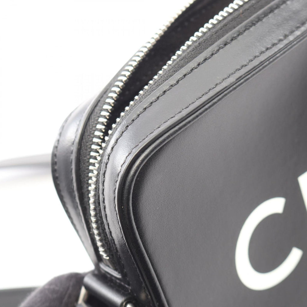 Celine Shoulder Bag Black Leather Triomphe — view 6
