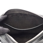 Celine Shoulder Bag Black Leather Triomphe — view 8