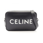 Celine Shoulder Bag Black Leather Triomphe