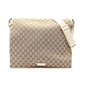 Gucci Shoulder Bag GG Canvas Beige Ivory