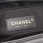 Chanel Shoulder Bag Large Quilted Black Lambskin Chain — view 4