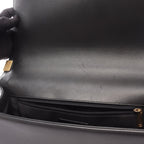 Chanel Shoulder Bag Large Quilted Black Lambskin Chain — view 6