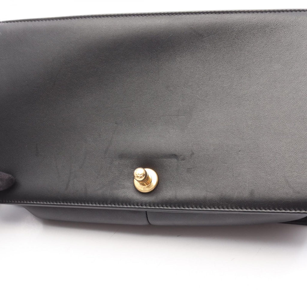 Chanel Shoulder Bag Large Quilted Black Lambskin Chain — view 9
