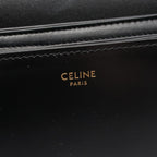 Celine Shoulder Bag Teen Triomphe Black Leather — view 4