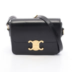 Celine Shoulder Bag Teen Triomphe Black Leather