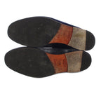 Hermes Saga Suede Loafers Moccasins 41 Navy PJ — view 6