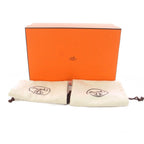 Hermes Saga Suede Loafers Moccasins 41 Navy PJ — view 8