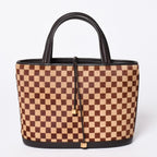 Louis Vuitton Tote Bag Brown Black