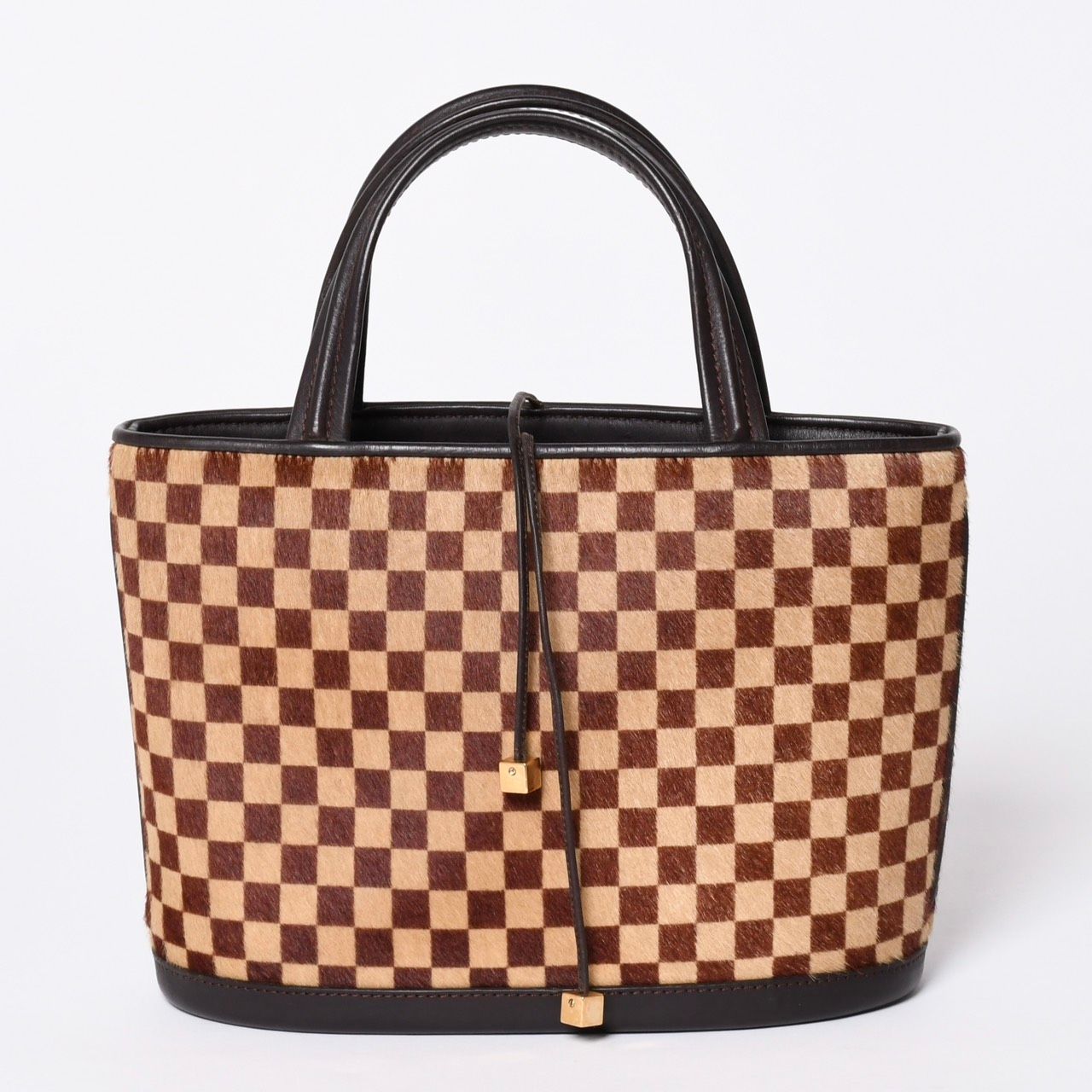 Louis Vuitton Tote Bag Brown Black
