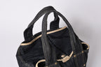 Chanel Sparkling Denim Tote Bag Fabric Indigo Gold — view 5
