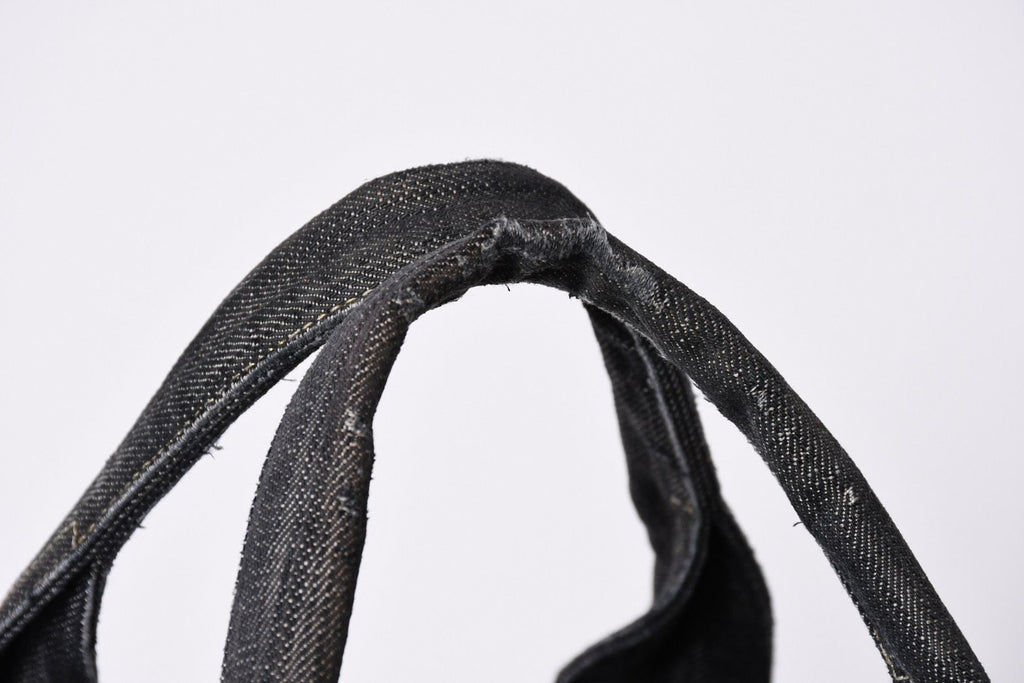 Chanel Sparkling Denim Tote Bag Fabric Indigo Gold — view 7