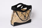 Chanel 2-Way Shoulder Bag CC Logo Vinyl Linen Lambskin Black Silver — view 3