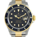 Rolex Watch Submariner Date Rotating Bezel Luminous Index Hands Black Dial 18k