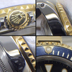 Rolex Watch Submariner Date Rotating Bezel Luminous Index Hands Black Dial 18k — view 6