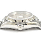 Rolex Datejust Sunray Silver Dial Full Ted Bezel Jubilee Bracelet 18k White — view 2