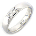 Hermes Ring Ever Herakles Wedding Band 18k White Gold