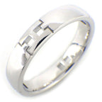 Hermes Ring Ever Herakles Wedding Band 18k White Gold